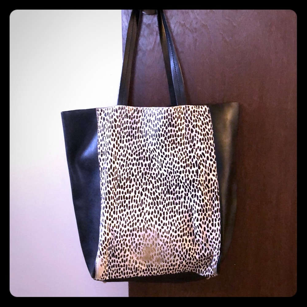 Spotted Suede Handbag